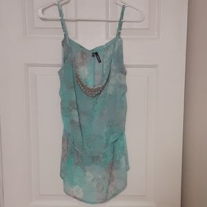 Teal and grey tank top